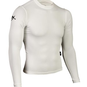 Compression Shirt langarm weiß