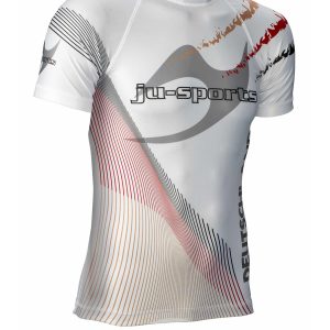 Rashguard Pro C18 Germany kurzarm weiß
