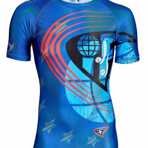 Rashguard kurzarm blau- JJIF approved
