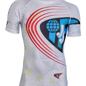 Rashguard kurzarm weiß - JJIF approved