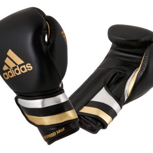 adidas adispeed strap up Boxhandschuhe Schwarz/Gold/Silber ADISBG501PRO