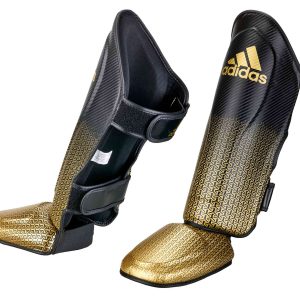 adidas Pro Kickboxing Schienbein-Spannschutz black/gold, adiKBSI300