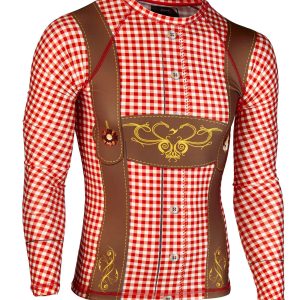 Ju-Sports Rashguard Bavaria C17 rot/weiß