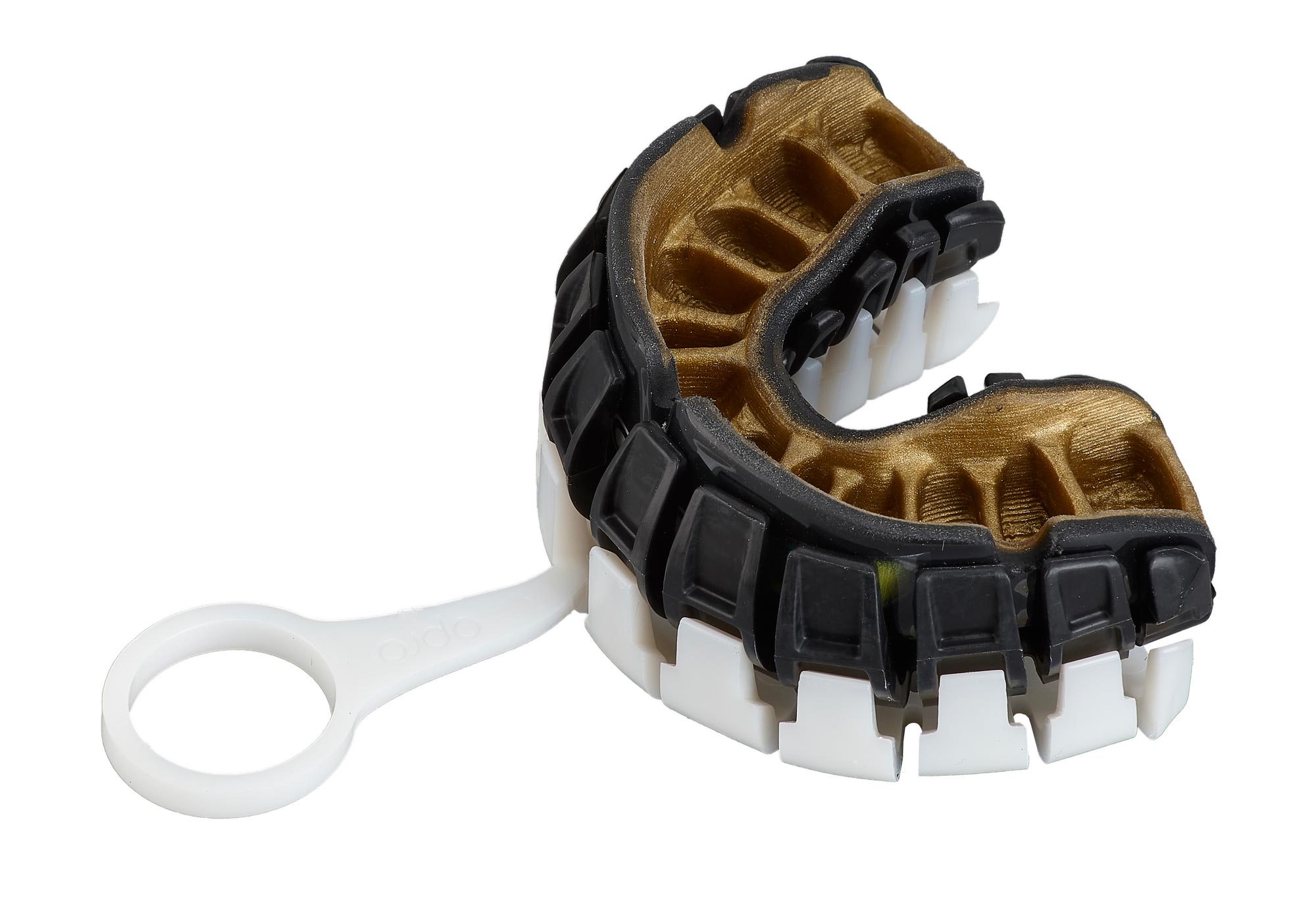 OPRO Zahnschutz PowerFit Galaxy Shimmer Gold 3 OPRO Zahnschutz PowerFit Galaxy Shimmer Gold – Bild 3