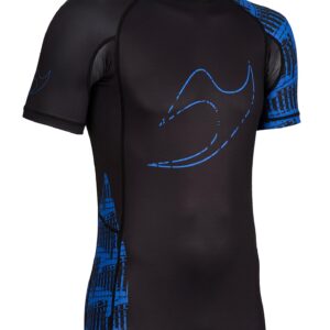 Rank Rashguard RV2 kurzarm Schwarz/Blau