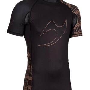Rank Rashguard RV2 kurzarm Schwarz/Braun