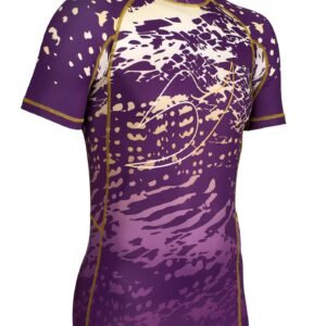 Rashguard DV4 kurzarm purple/gold