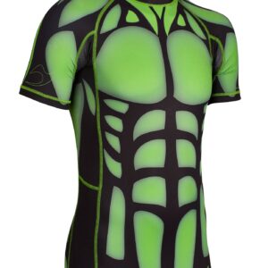 Rashguard DV4 kurzarm Schwarz/Grün