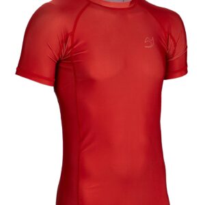 Base Line Rashguard kurzarm Rot
